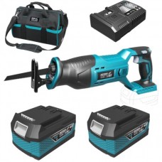 Dedra Set Fierastrau tip sabie SAS+ALL cu 2 acumulatori Li-Ion 18V 4.0Ah incarcator rapid 125W si geanta